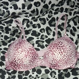Danskin Pink Leopard Print Bra